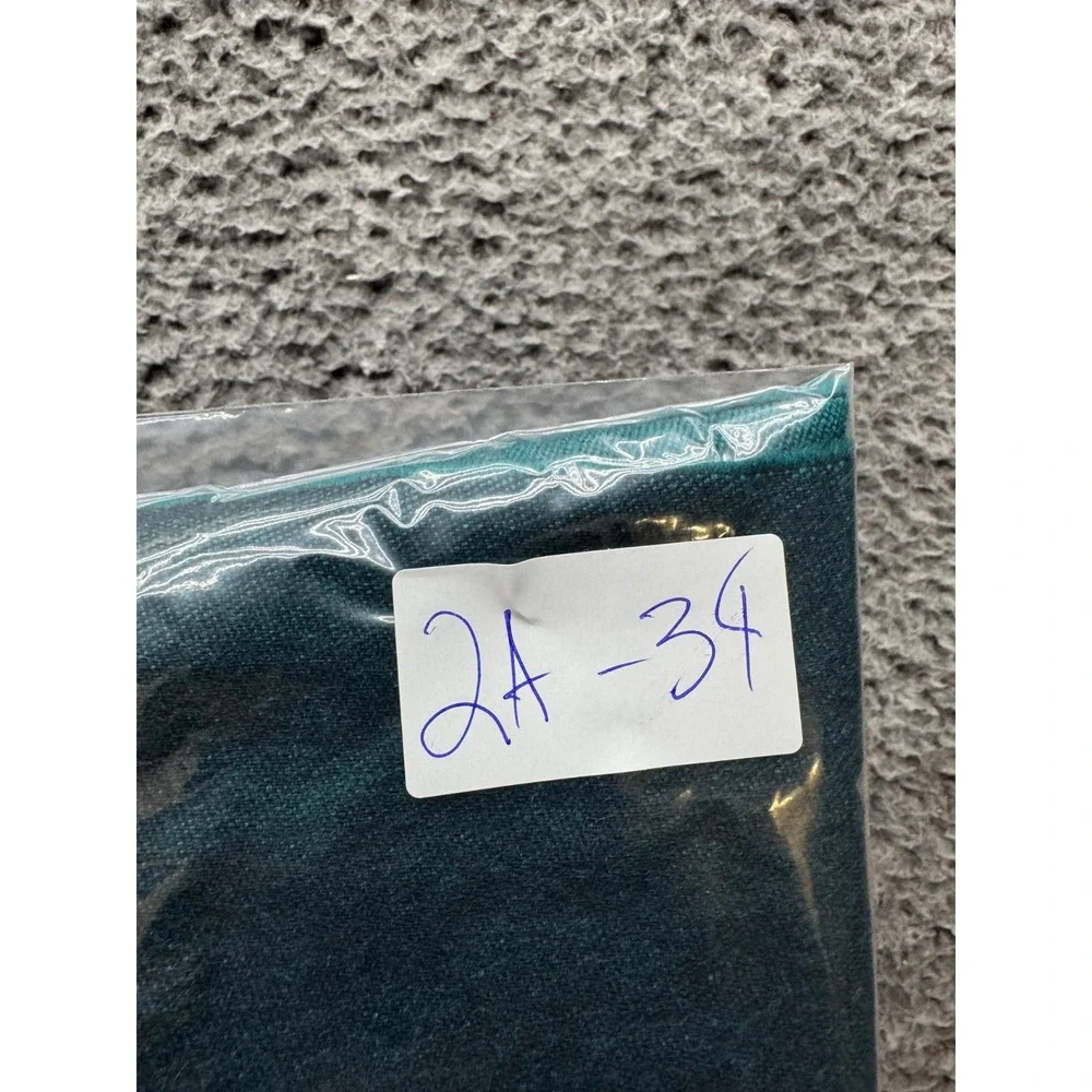 Vintage Christian Dior Printed‎ Logo Cashmerre Scarf Teal 63.5
